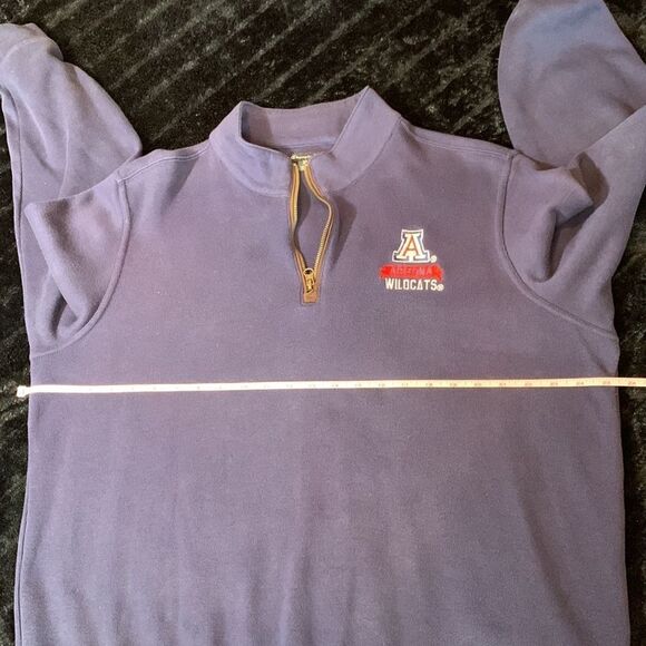 University of Arizona Wildcats Men's 1/4 Zip Blue Long Sleeve Sweater Size XL - Picture 9 of 11